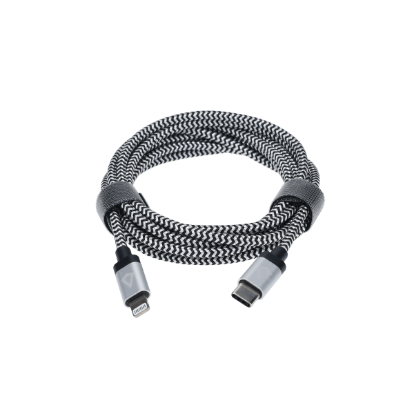 7 Ft. Braided Cable (USB-C to Lightning Cable)
