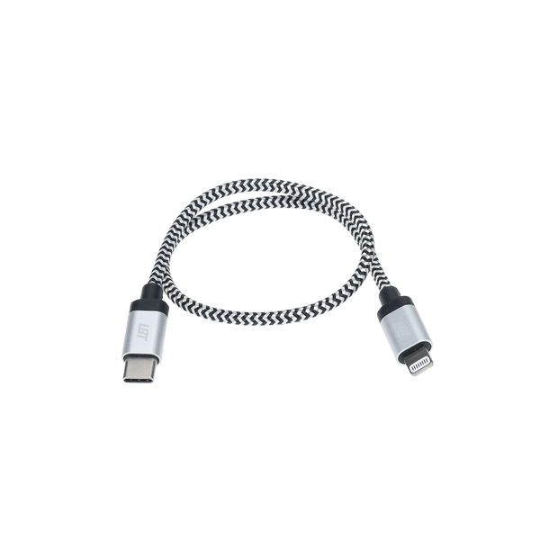 1 ft Braided Cable (USB-C to Lightning Cable)