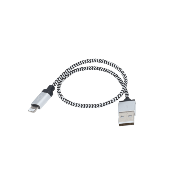 1 Ft. Braided Cable (USB-A to Lightning Cable)