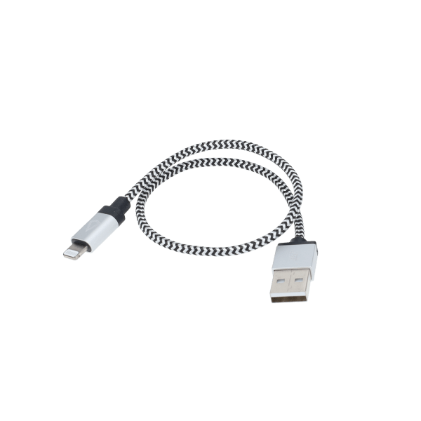1 Ft. Braided Cable (USB-A to Lightning Cable)