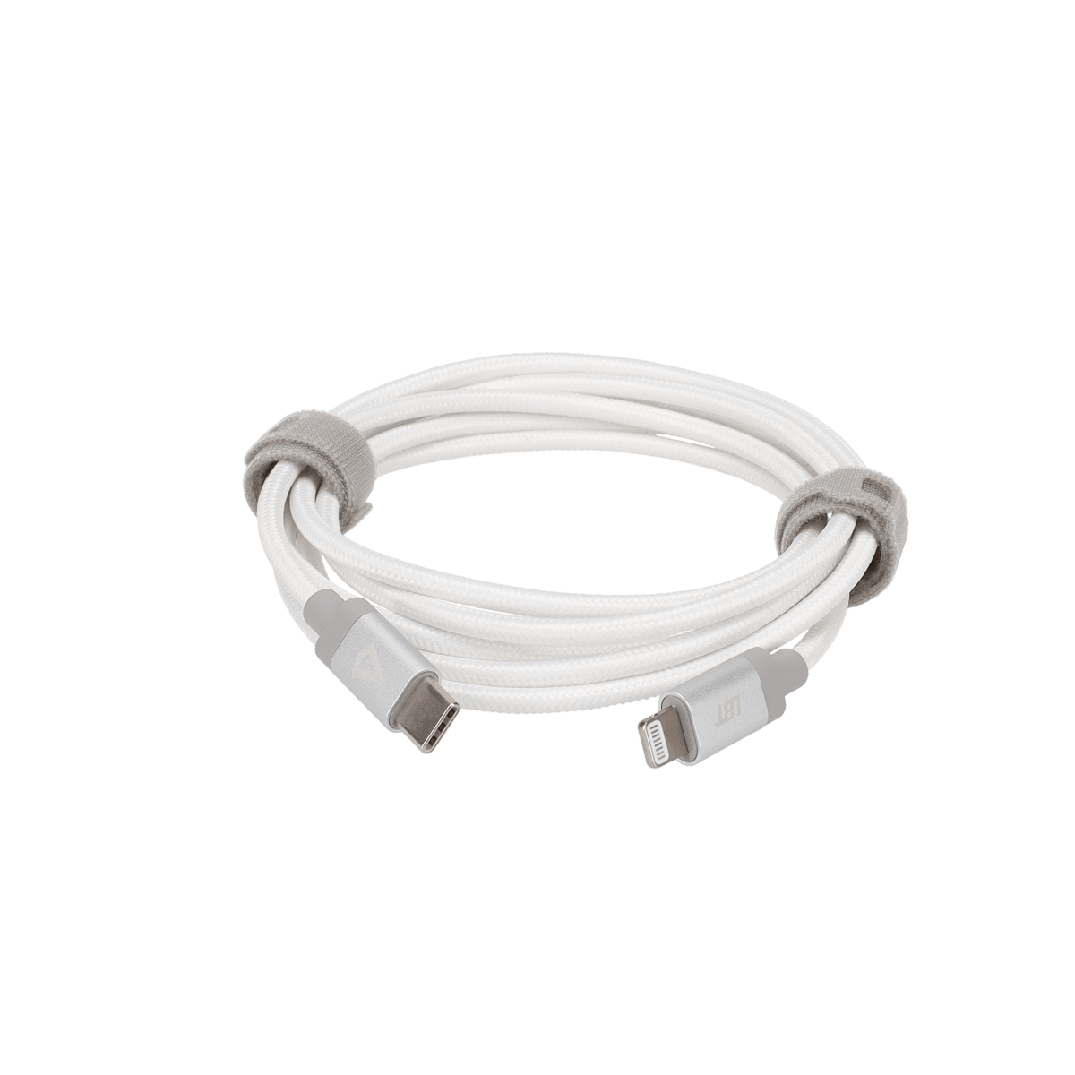 5 Ft. Braided White Cable (USB-C to Lightning)