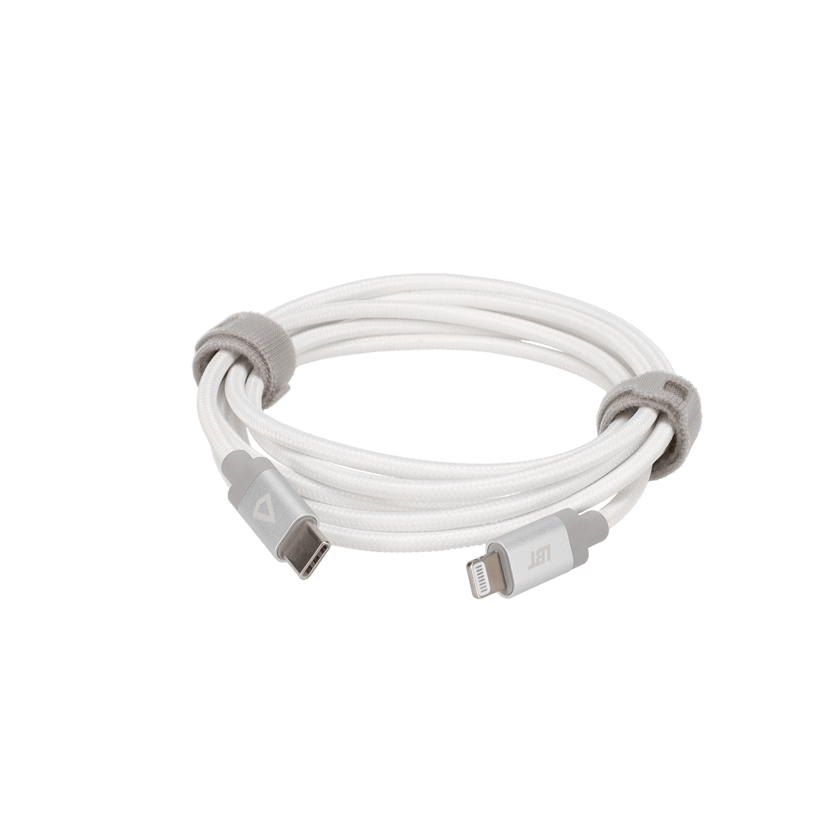5 Ft. Braided White Cable (USB-C to Lightning)