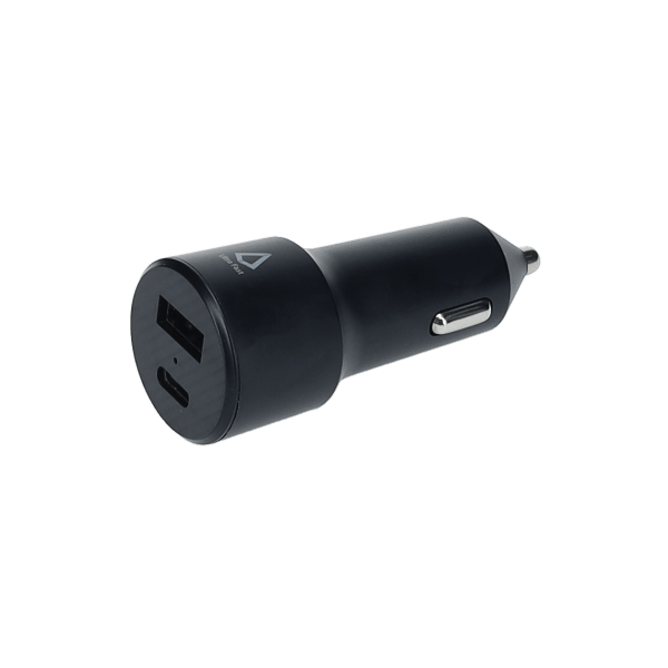 20W Dual Port Car Charger with 4ft Cable (USB-C to C)