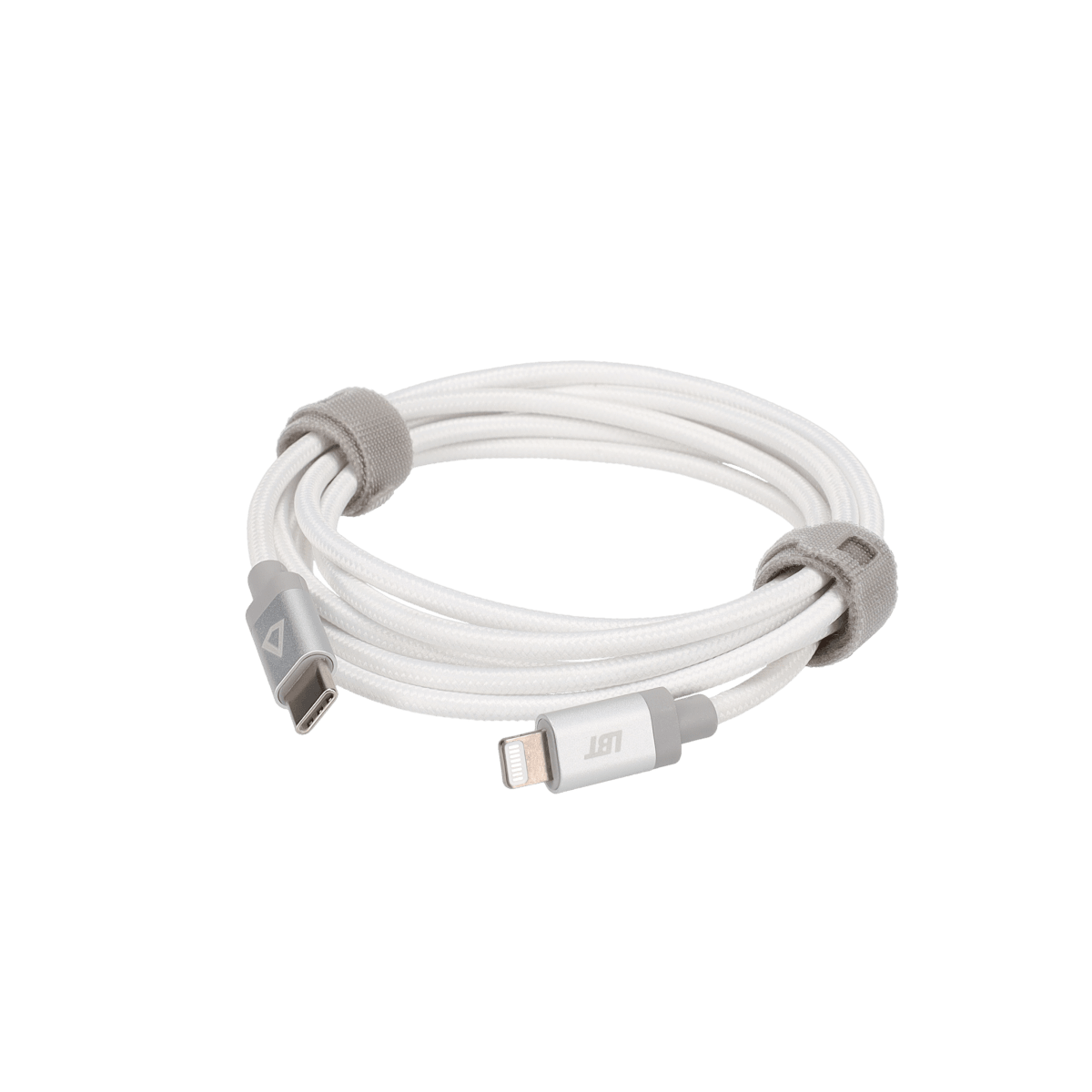 5 Ft. Braided White Cable (USB-C to Lightning)