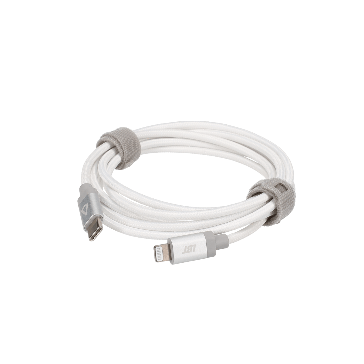 5 Ft. Braided White Cable (USB-C to Lightning)