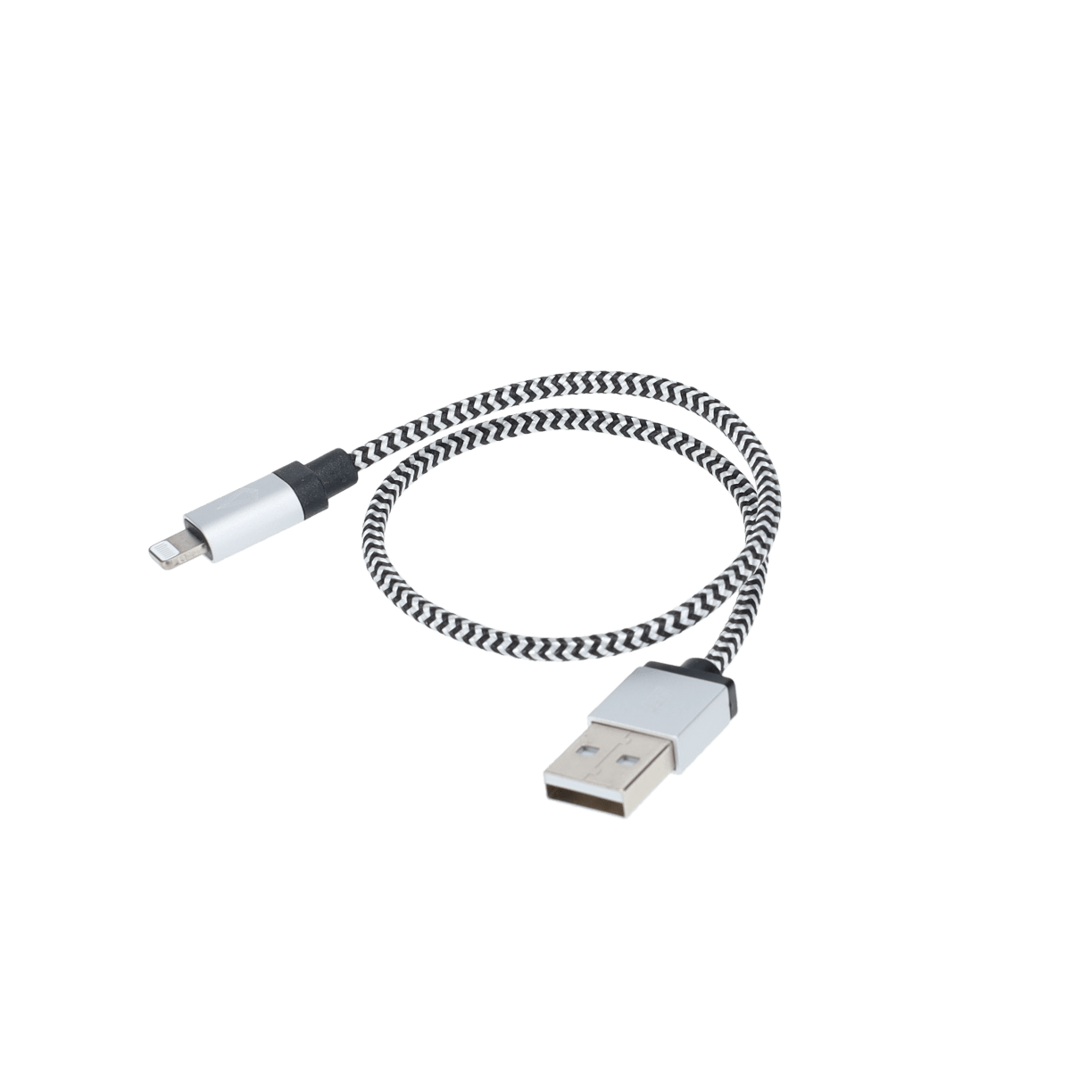 1 ft Braided Cable (USB-A to Lightning Cable)