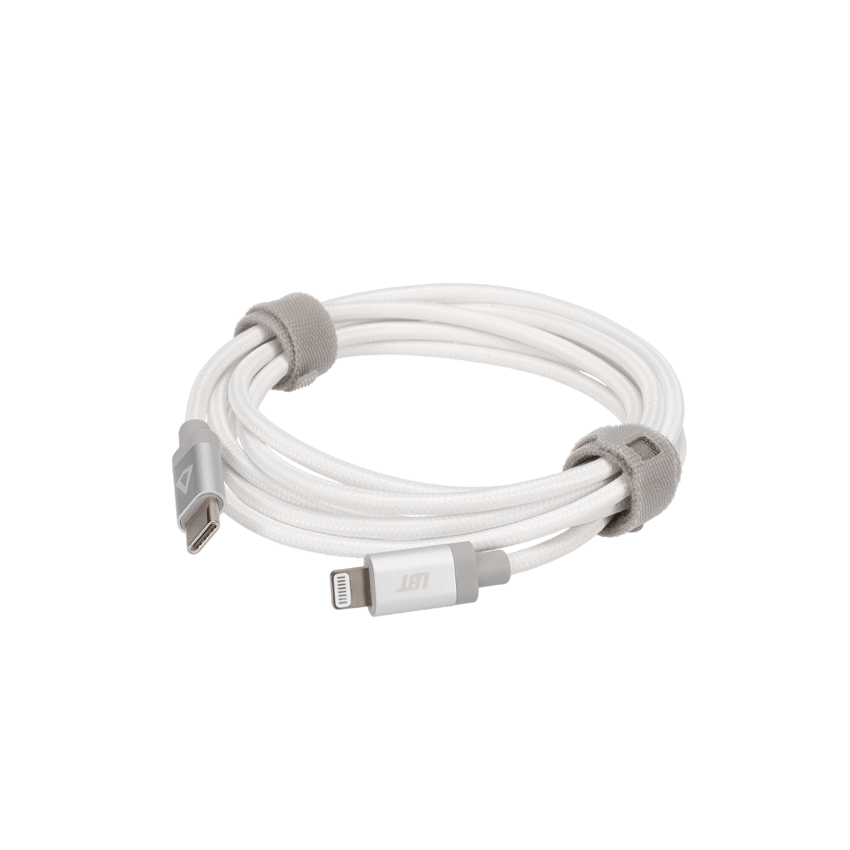 5 Ft. Braided White Cable (USB-C to Lightning)