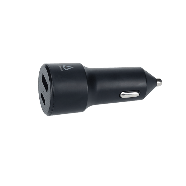 20W Dual Port Car Charger with 4ft Cable (USB-C to C)