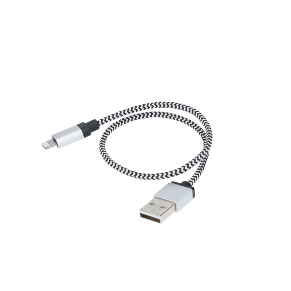 1 Ft. Braided Cable (USB-A to Lightning Cable)