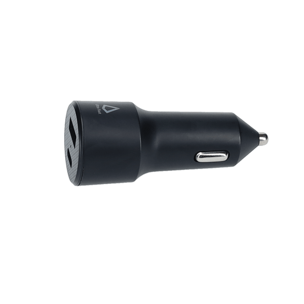 20W Dual Port Car Charger with 4ft Cable (USB-C to C)