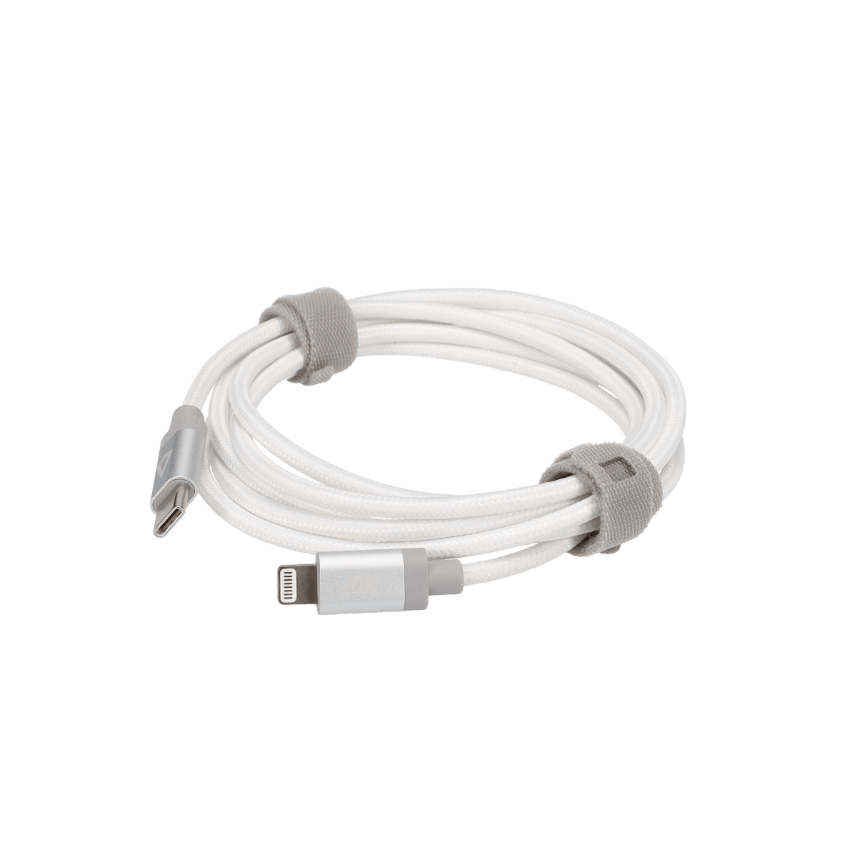 5 Ft. Braided White Cable (USB-C to Lightning)