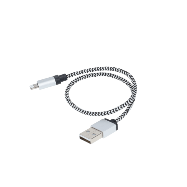 1 Ft. Braided Cable (USB-A to Lightning Cable)
