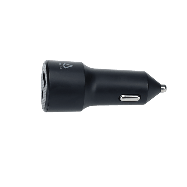 20W Dual Port Car Charger with 4ft Cable (USB-C to C)