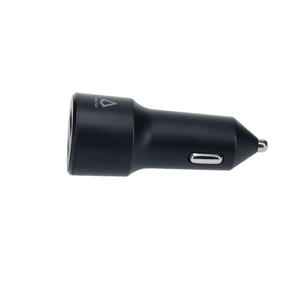 20W Dual Port Car Charger with 4ft Cable (USB-C to C)