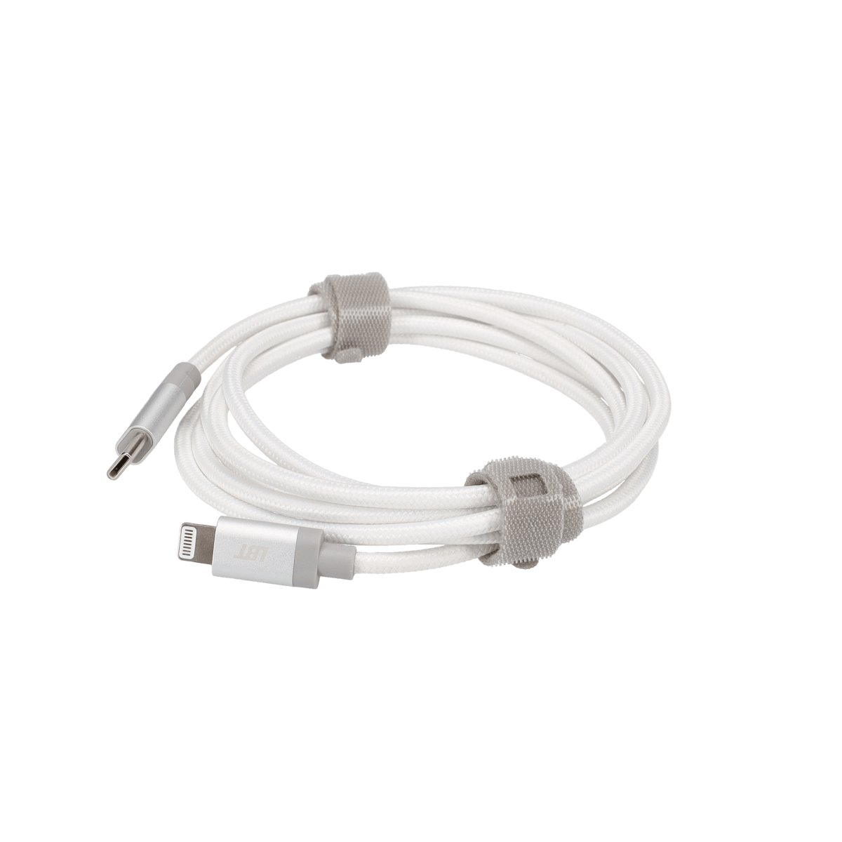 5 Ft. Braided White Cable (USB-C to Lightning)