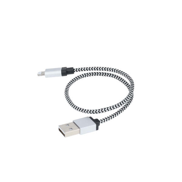 1 Ft. Braided Cable (USB-A to Lightning Cable)