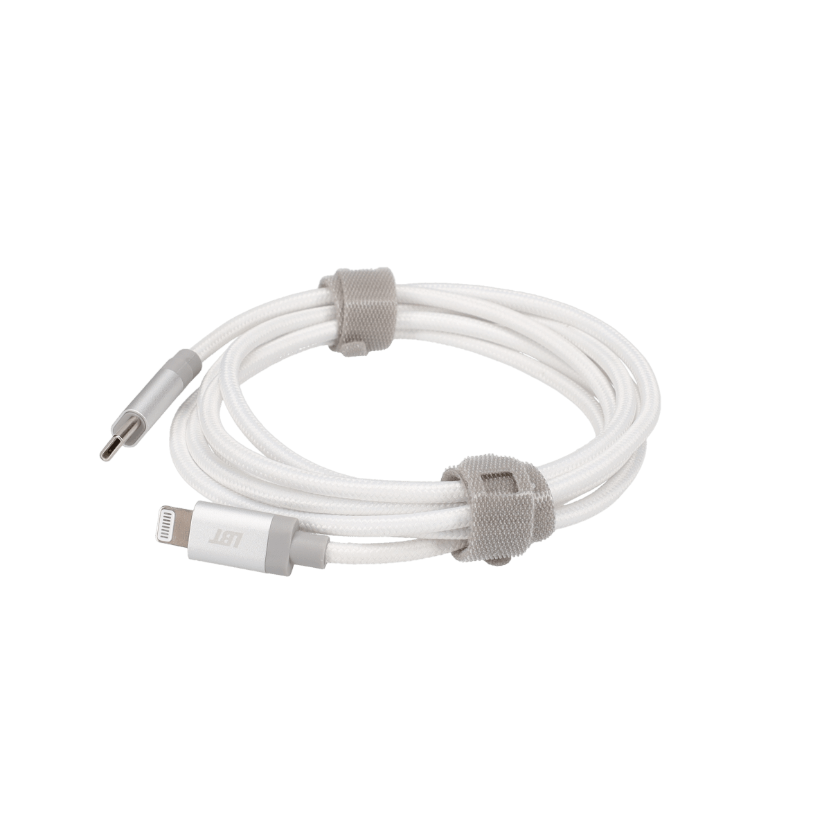 5 Ft. Braided White Cable (USB-C to Lightning)