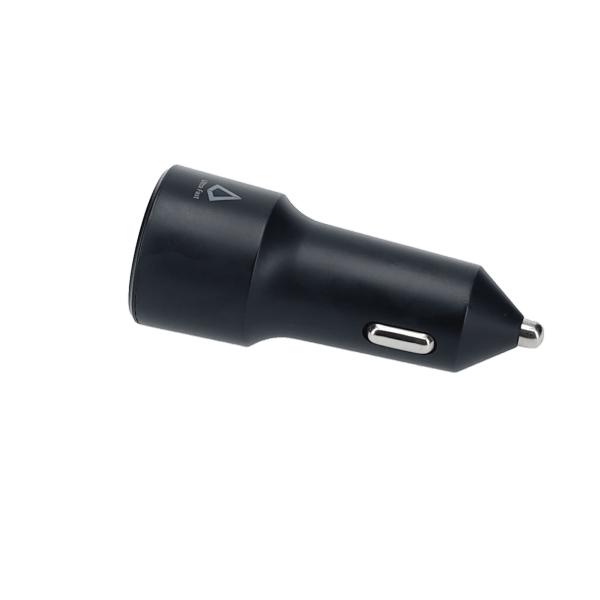 20W Dual Port Car Charger with 4ft Cable (USB-C to C)