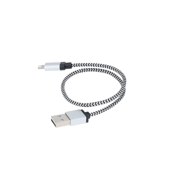1 Ft. Braided Cable (USB-A to Lightning Cable)