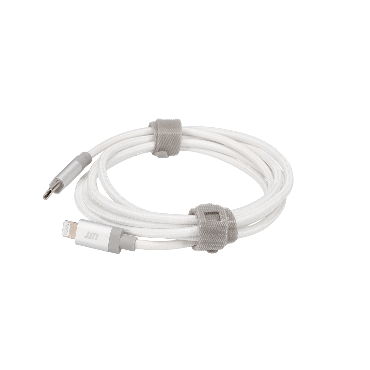 5 Ft. Braided White Cable (USB-C to Lightning)