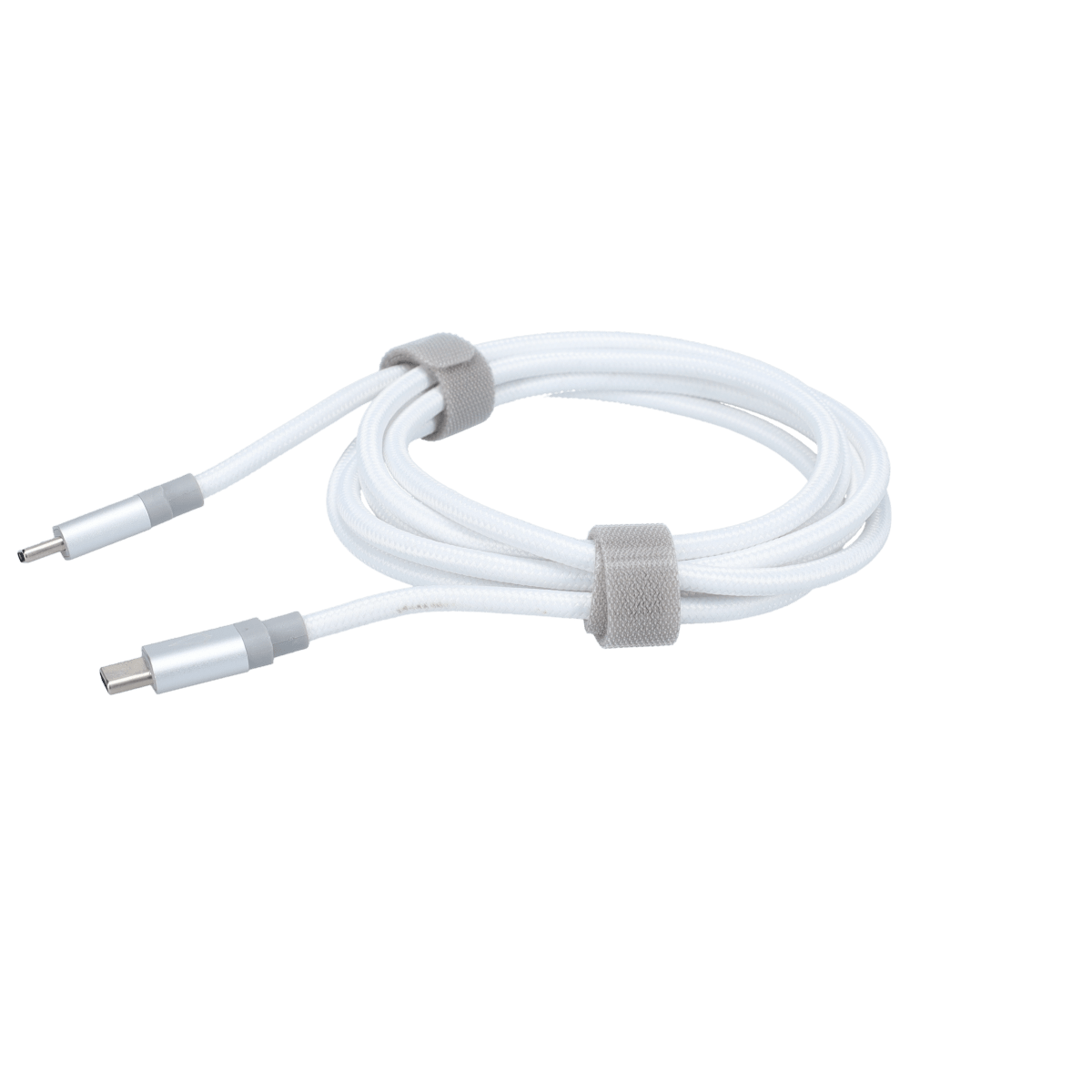5 Ft. Braided White Cable (USB-C to USB-C)
