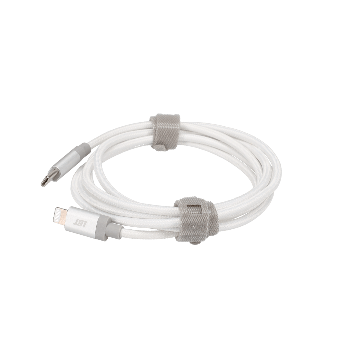 5 Ft. Braided White Cable (USB-C to Lightning)
