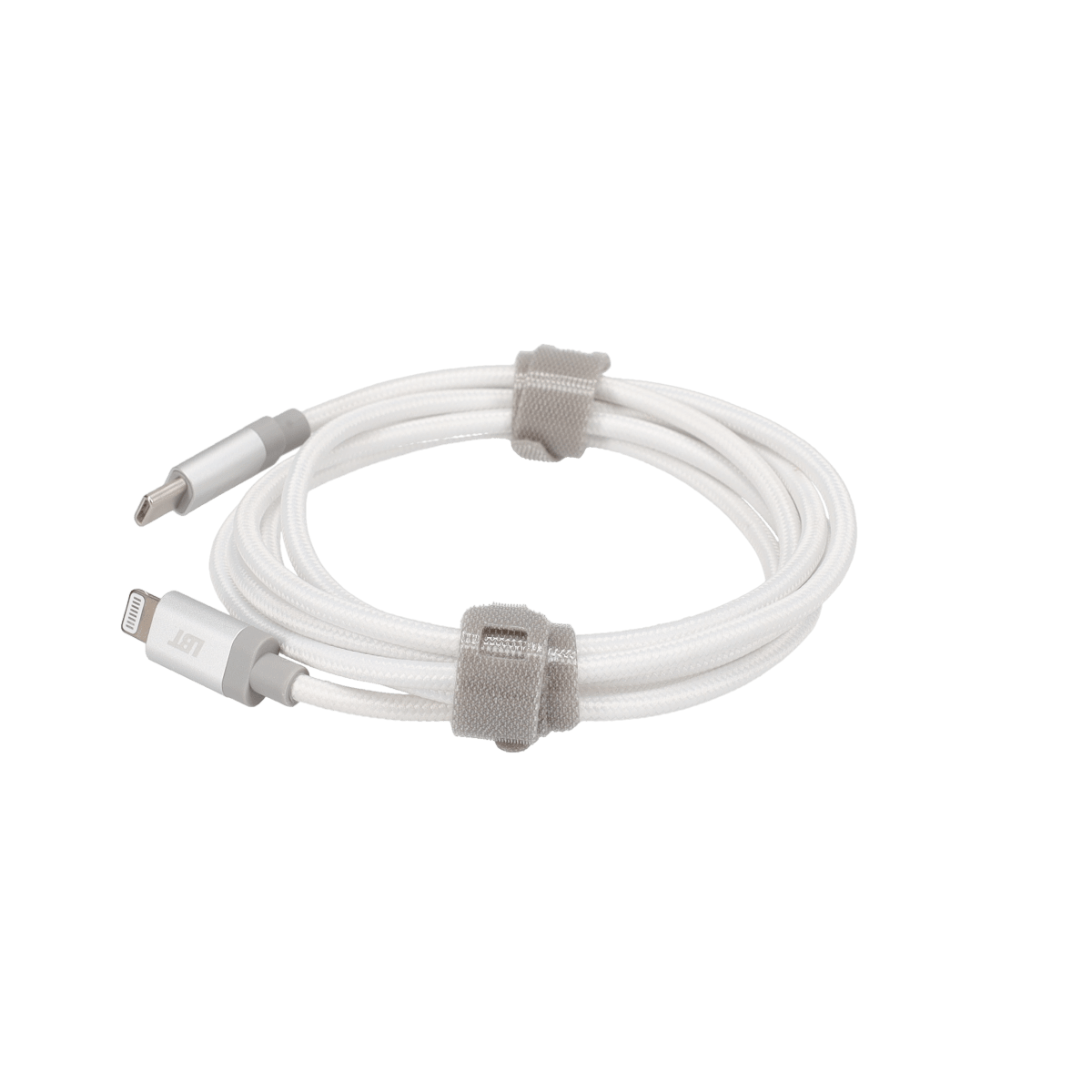 5 Ft. Braided White Cable (USB-C to Lightning)