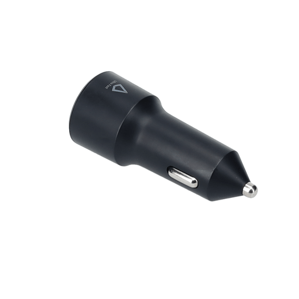 20W Dual Port Car Charger with 4ft Cable (USB-C to C)