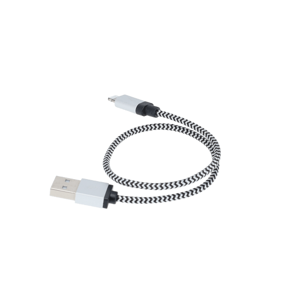 1 Ft. Braided Cable (USB-A to Lightning Cable)