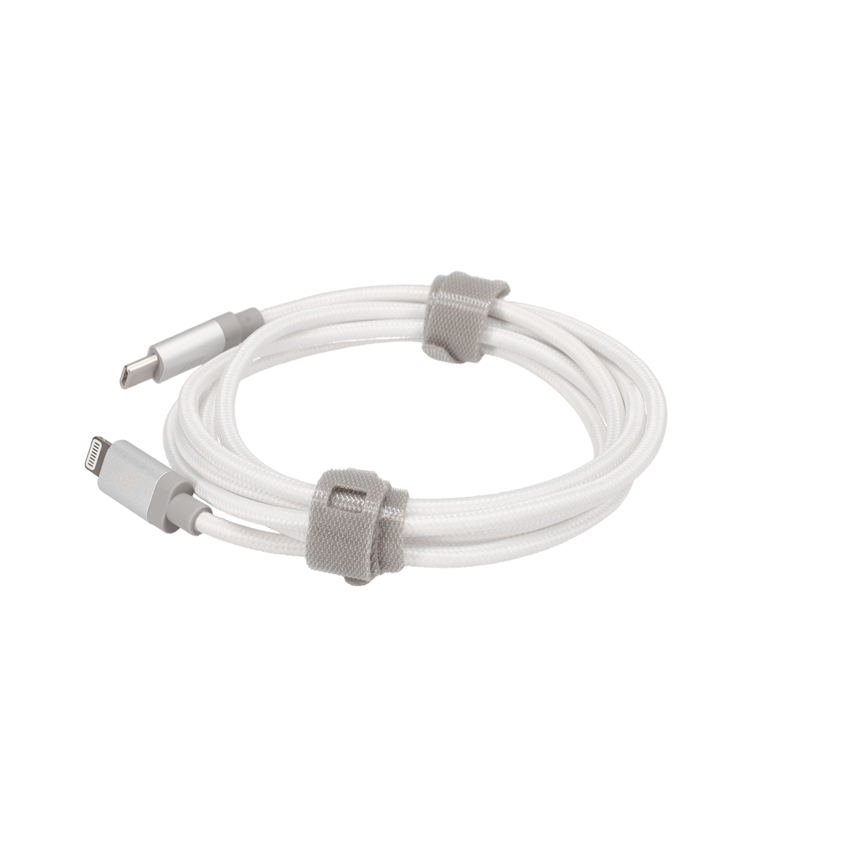 5 Ft. Braided White Cable (USB-C to Lightning)