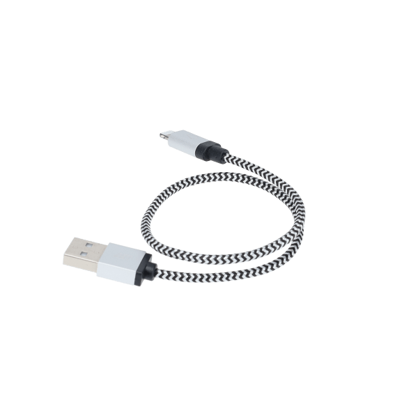 1 Ft. Braided Cable (USB-A to Lightning Cable)