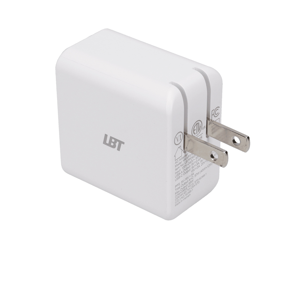 65W Dual-Port GaN PD Wall Charger (MiNi)
