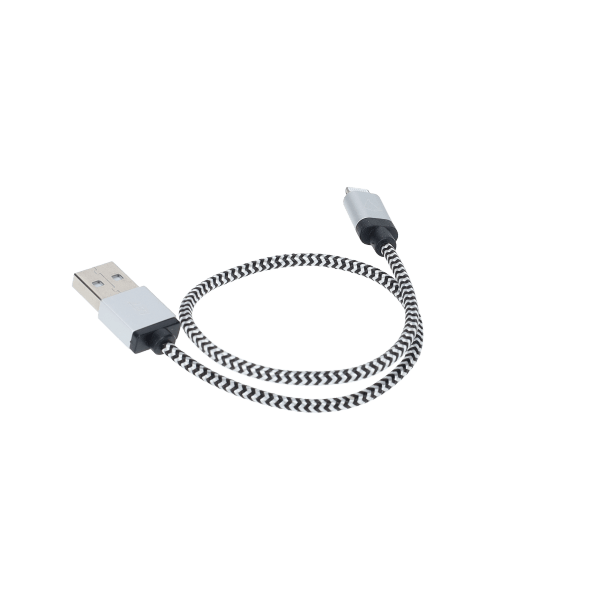 1 Ft. Braided Cable (USB-A to Lightning Cable)