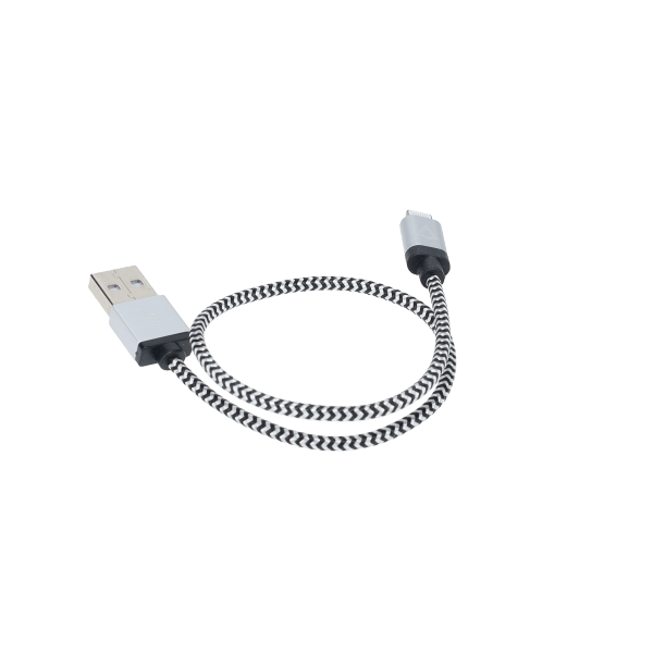 1 Ft. Braided Cable (USB-A to Lightning Cable)