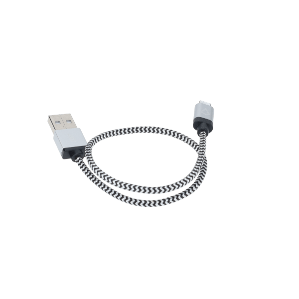 1 Ft. Braided Cable (USB-A to Lightning Cable)