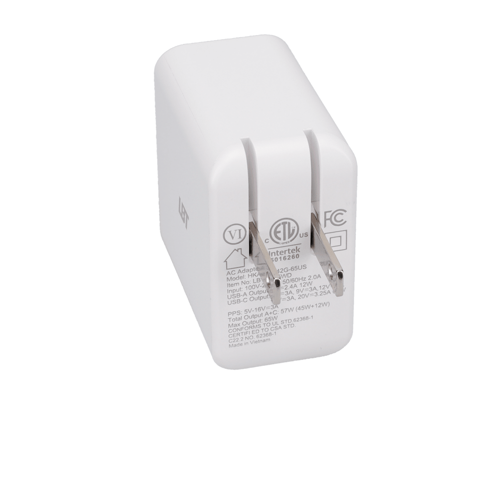 65W Dual-Port GaN PD Wall Charger (MiNi)