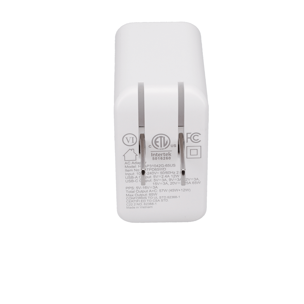 65W Dual-Port GaN PD Wall Charger (MiNi)