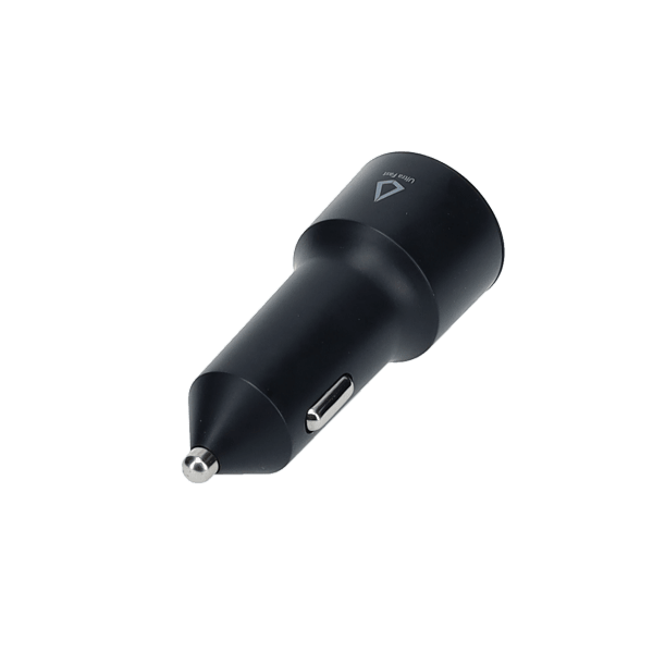 20W Dual Port Car Charger with 4ft Cable (USB-C to C)