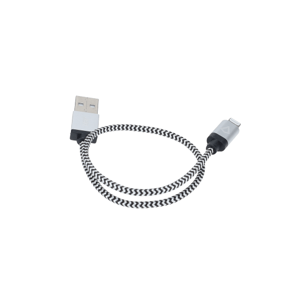 1 Ft. Braided Cable (USB-A to Lightning Cable)