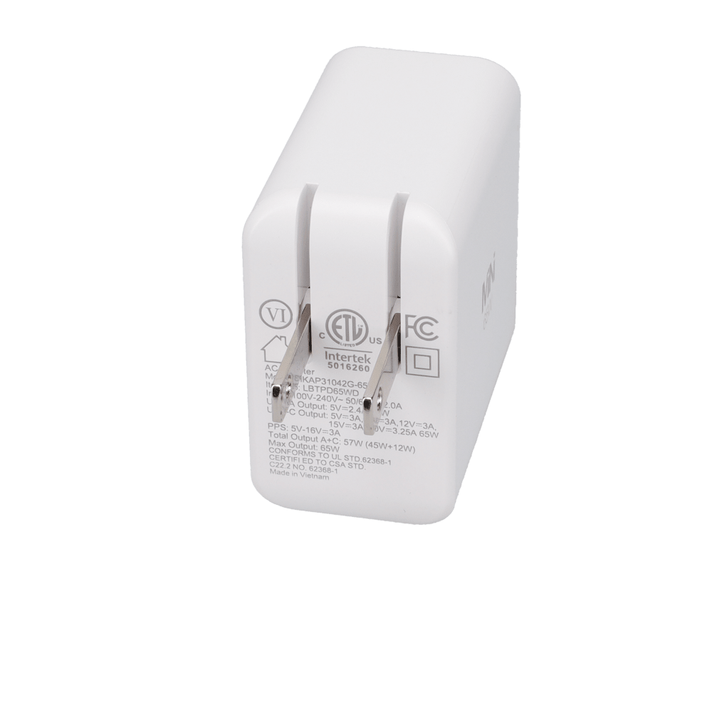 65W Dual-Port GaN PD Wall Charger (MiNi)