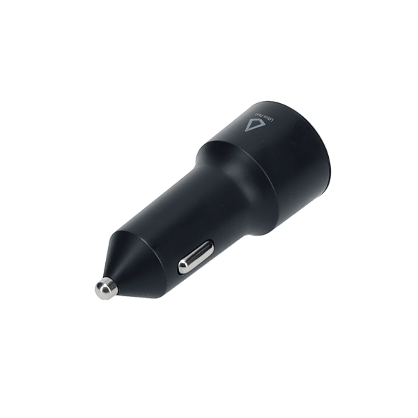 20W Dual Port Car Charger with 4ft Cable (USB-C to C)