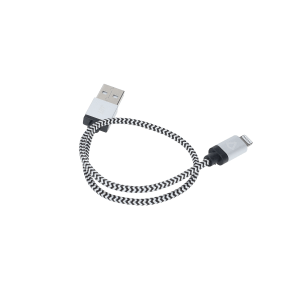 1 Ft. Braided Cable (USB-A to Lightning Cable)