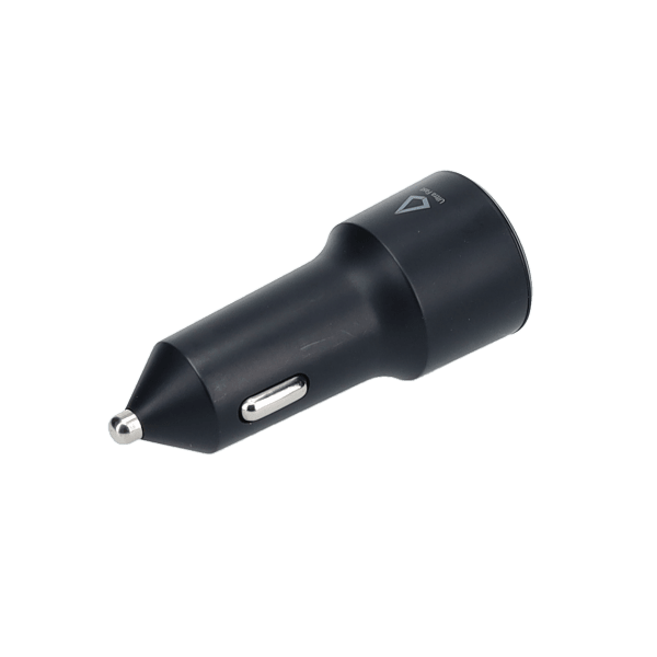 20W Dual Port Car Charger with 4ft Cable (USB-C to C)
