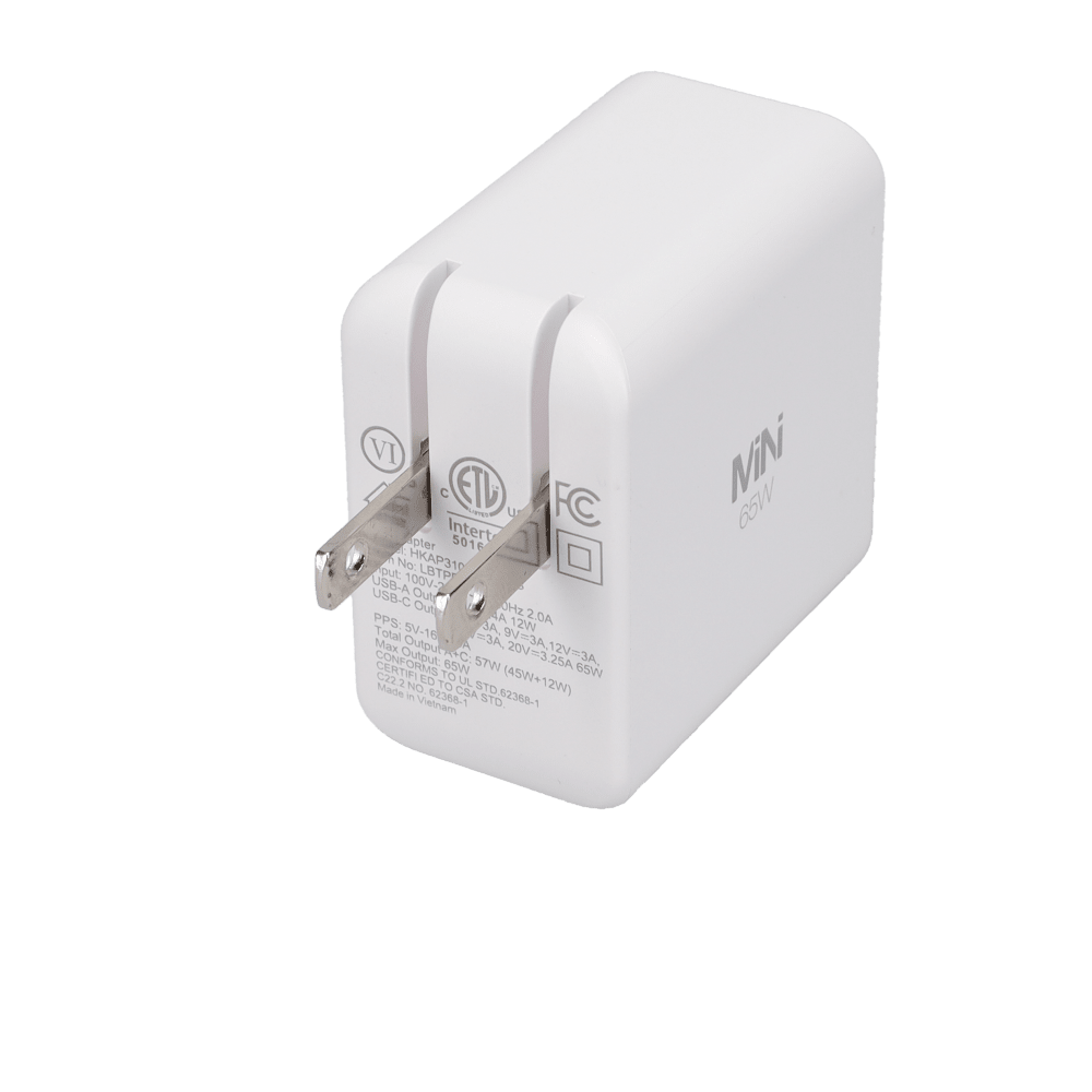 65W Dual-Port GaN PD Wall Charger (MiNi)
