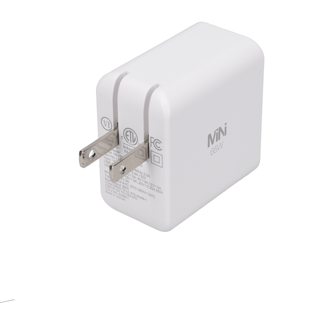 65W Dual-Port GaN PD Wall Charger (MiNi)