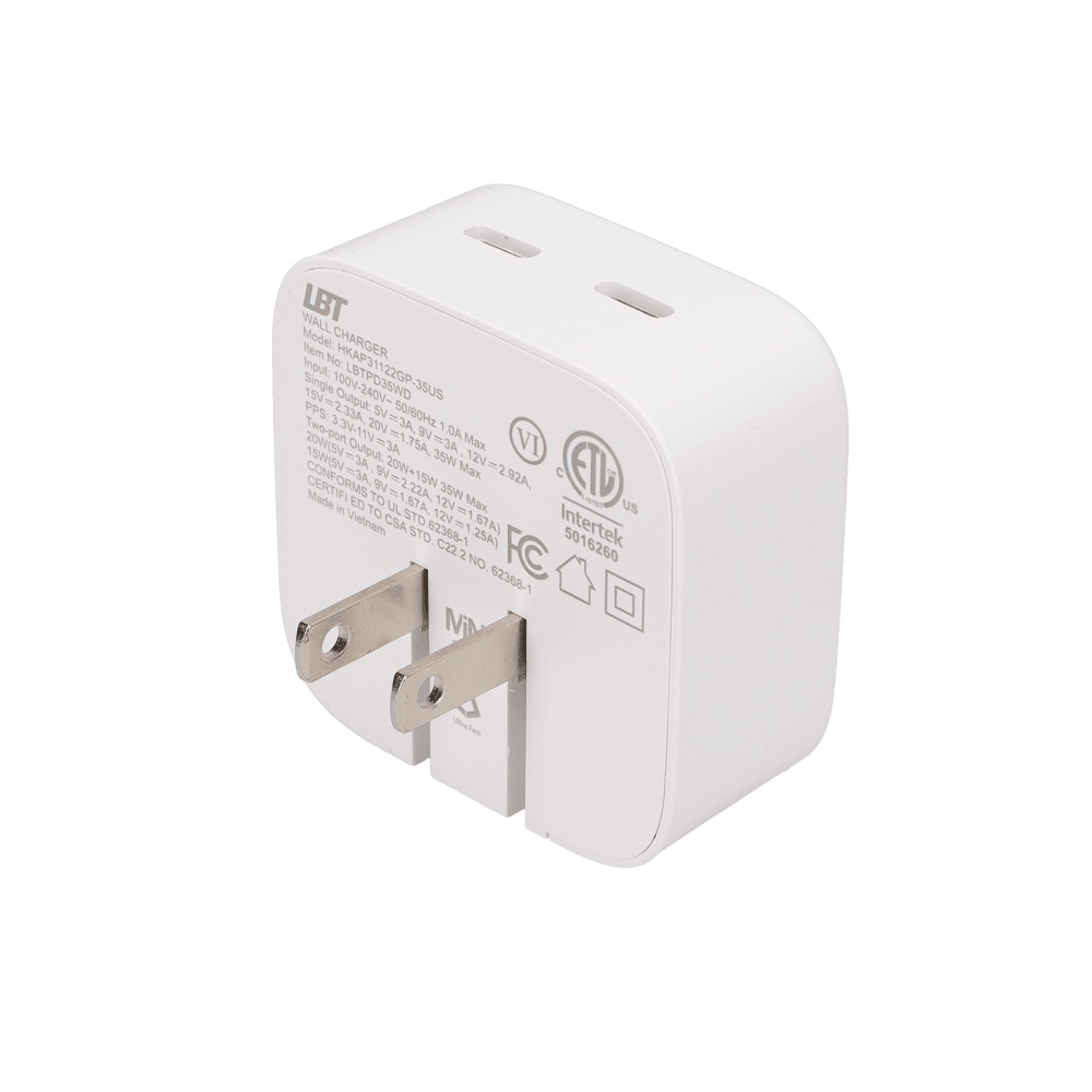 35W Dual-Port GaN PD Wall Charger (MiNi)