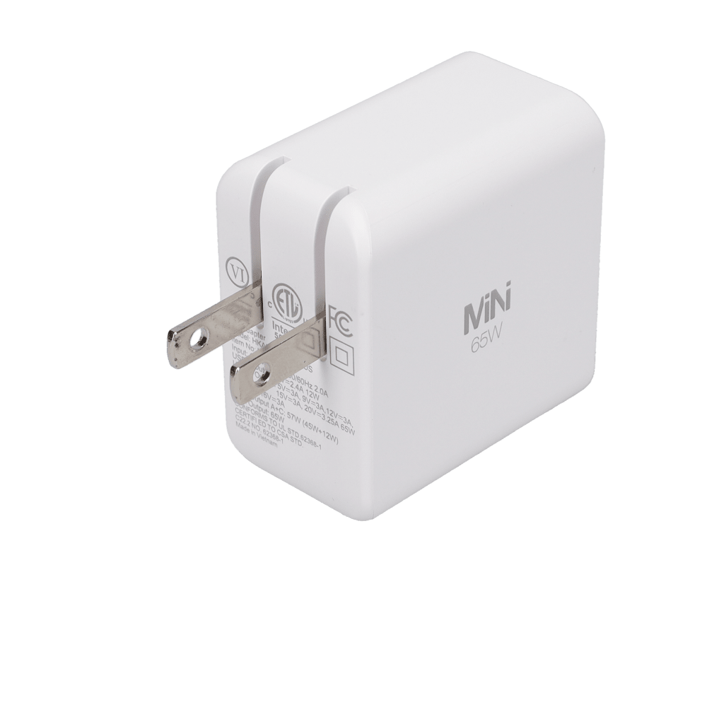 65W Dual-Port GaN PD Wall Charger (MiNi)