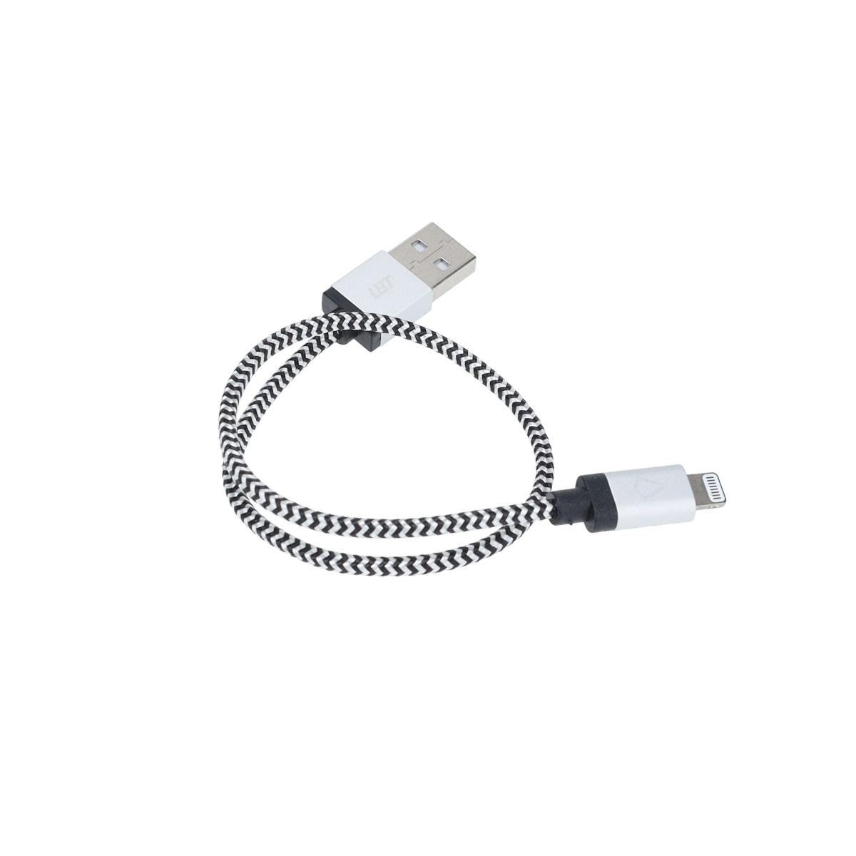 1 ft Braided Cable (USB-A to Lightning Cable)