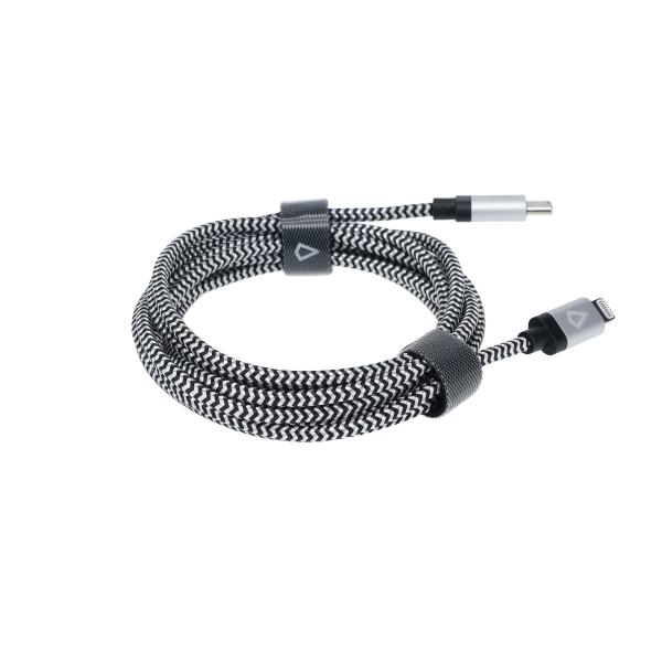 7 Ft. Braided Cable (USB-C to Lightning Cable)