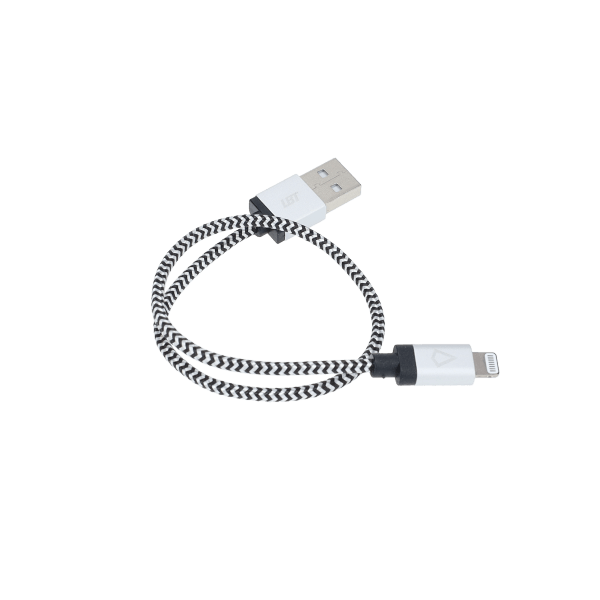 1 Ft. Braided Cable (USB-A to Lightning Cable)